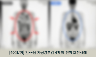 자궁경부암 통합암치료 후 NED상태, CIPN NRS 7->3, ECOG3->1 호전후기